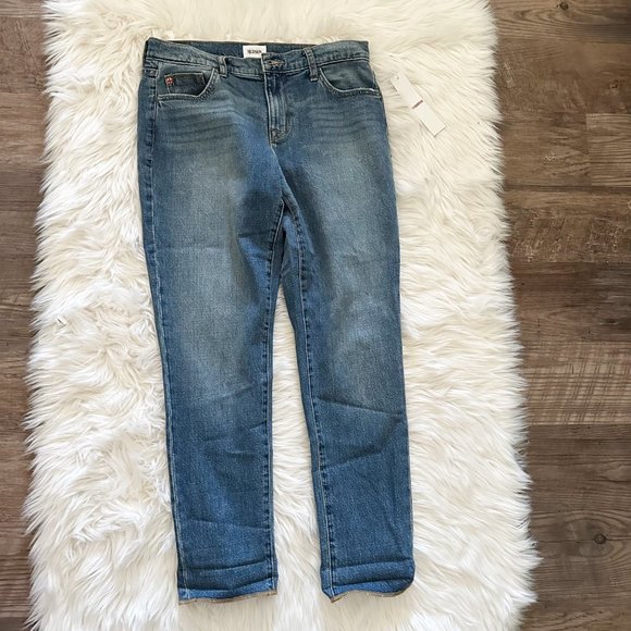 New Hudson Size 28 Natalie Midrise Slim Boyfriend Crop Jeans in MARGARITA - Picture 12 of 13